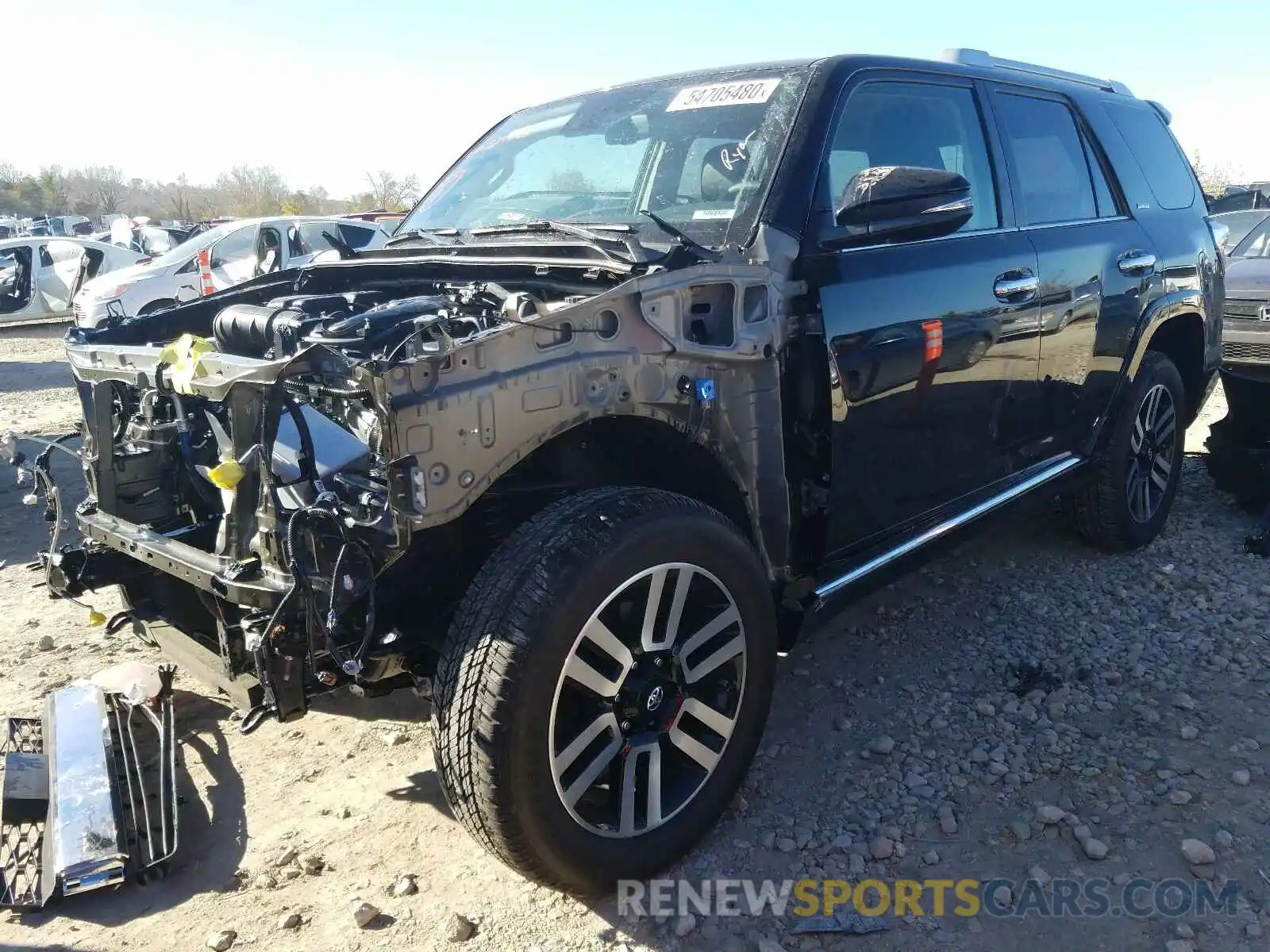 2 Photograph of a damaged car JTEBU5JR1L5824986 TOYOTA 4RUNNER 2020