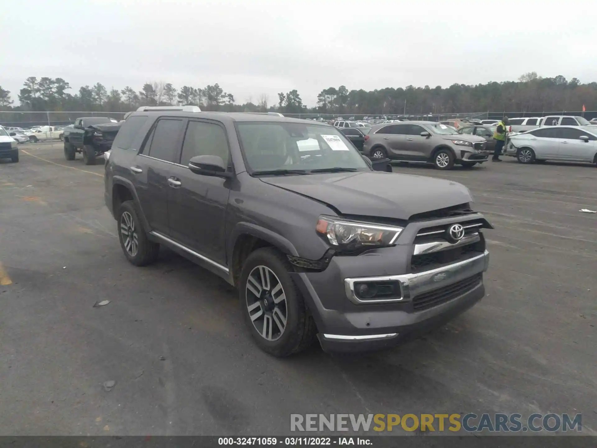 1 Photograph of a damaged car JTEBU5JR2L5740322 TOYOTA 4RUNNER 2020