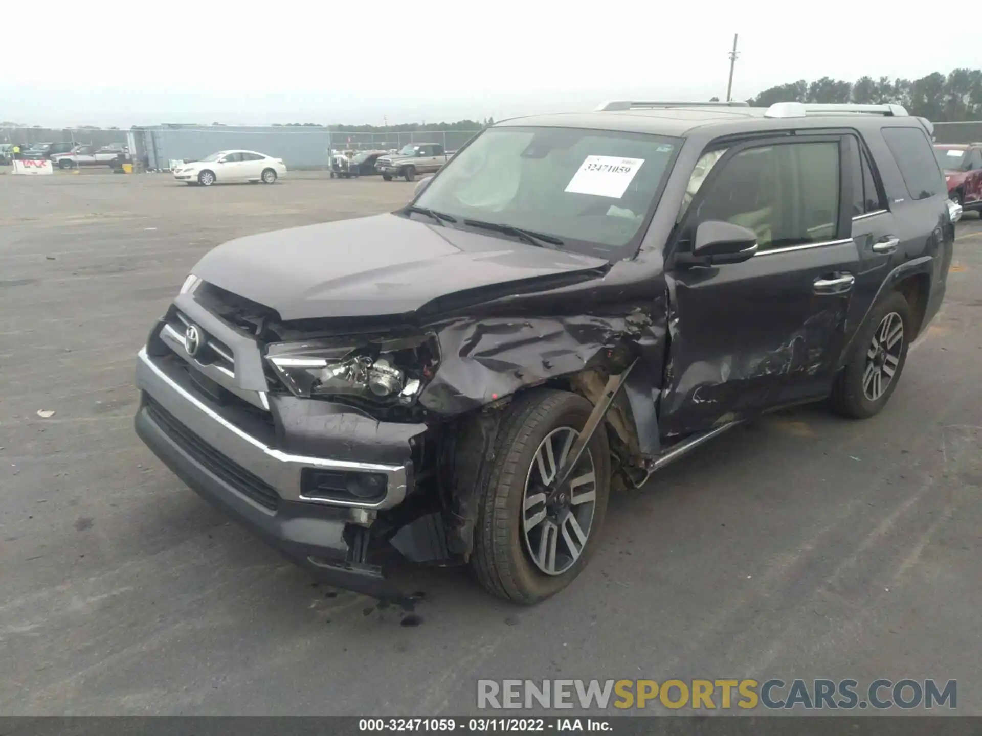 2 Photograph of a damaged car JTEBU5JR2L5740322 TOYOTA 4RUNNER 2020