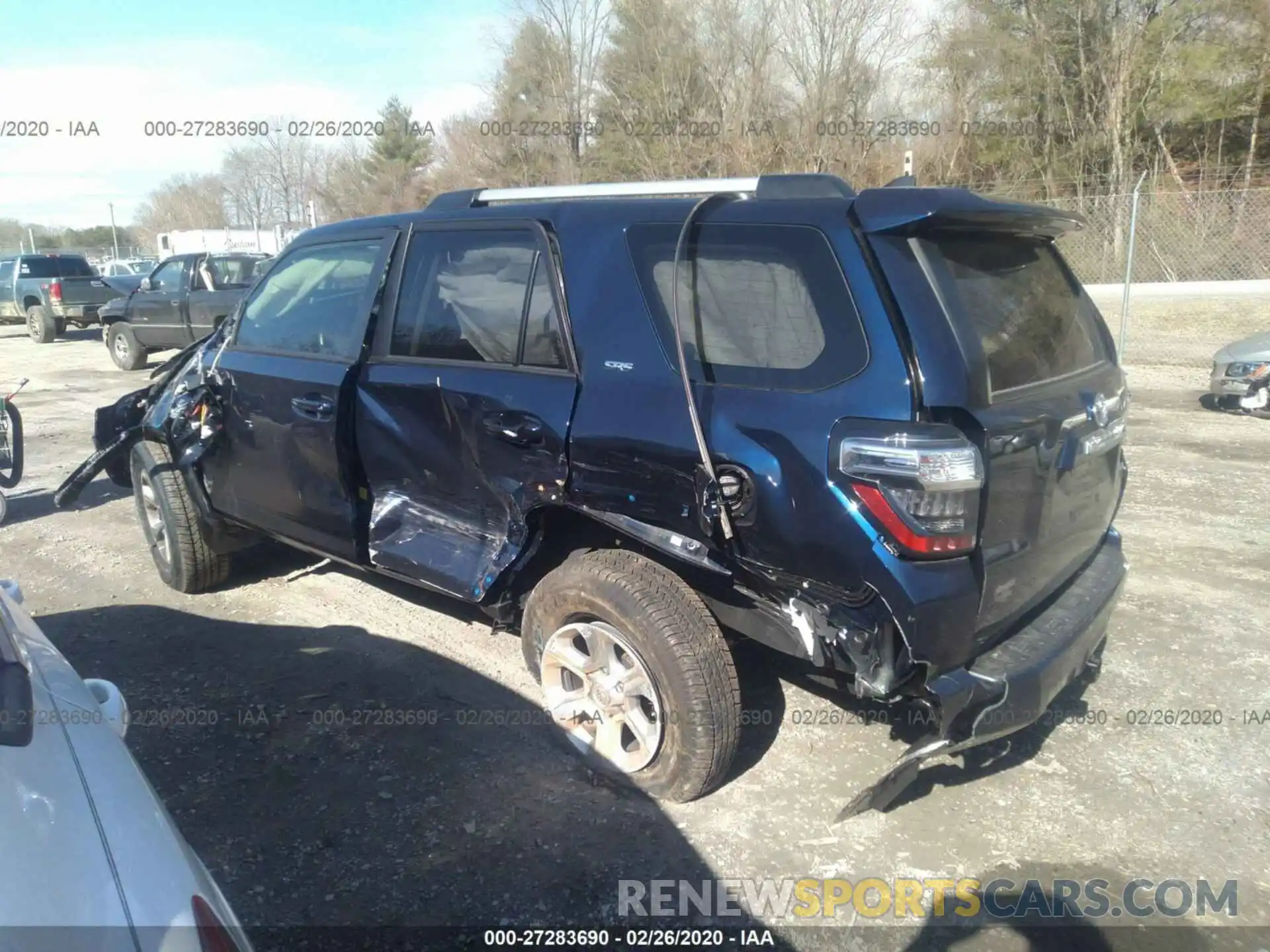 3 Photograph of a damaged car JTEBU5JR2L5756973 TOYOTA 4RUNNER 2020