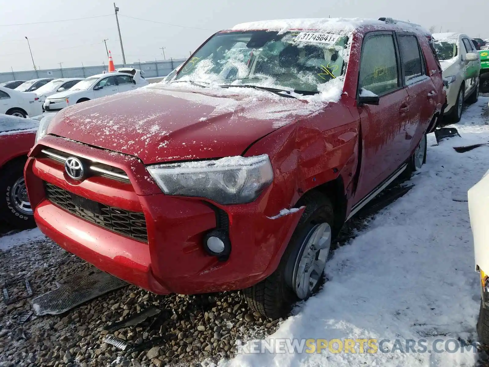 2 Photograph of a damaged car JTEBU5JR2L5770808 TOYOTA 4RUNNER 2020