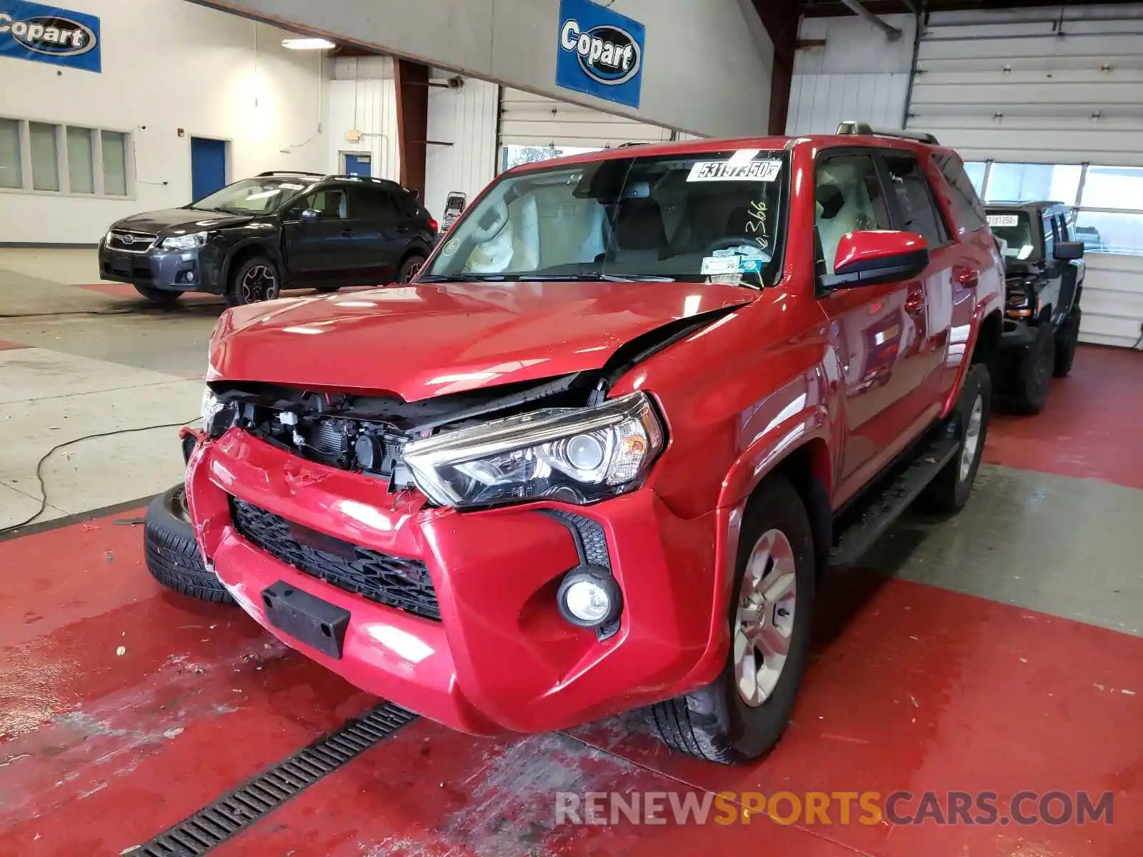 2 Photograph of a damaged car JTEBU5JR2L5782201 TOYOTA 4RUNNER 2020