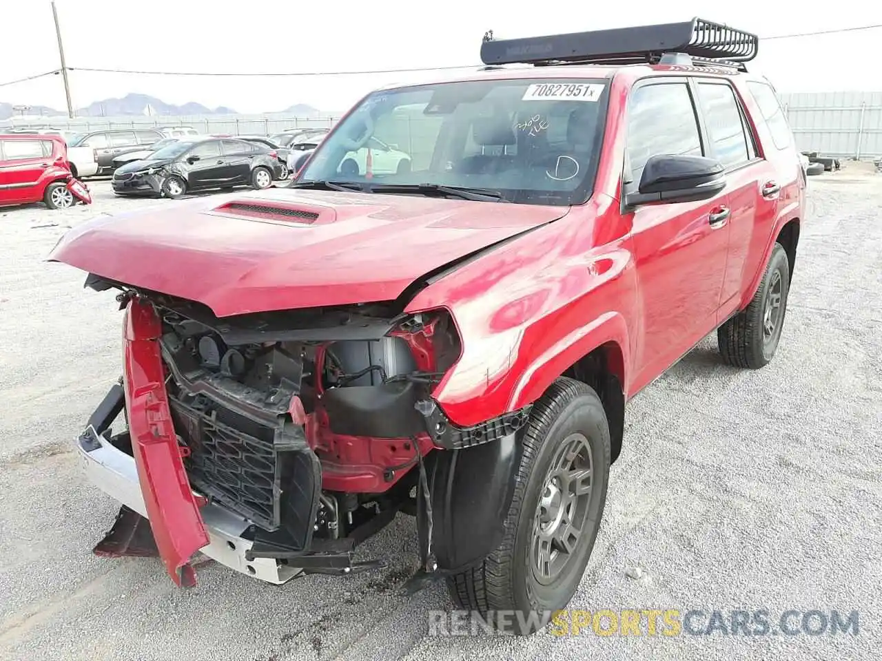 2 Photograph of a damaged car JTEBU5JR2L5786832 TOYOTA 4RUNNER 2020