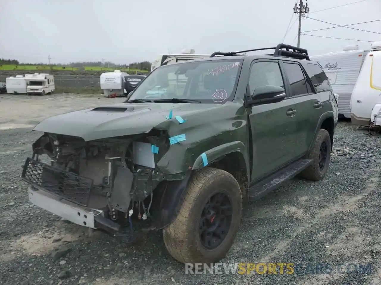 2 Photograph of a damaged car JTEBU5JR2L5789455 TOYOTA 4RUNNER 2020