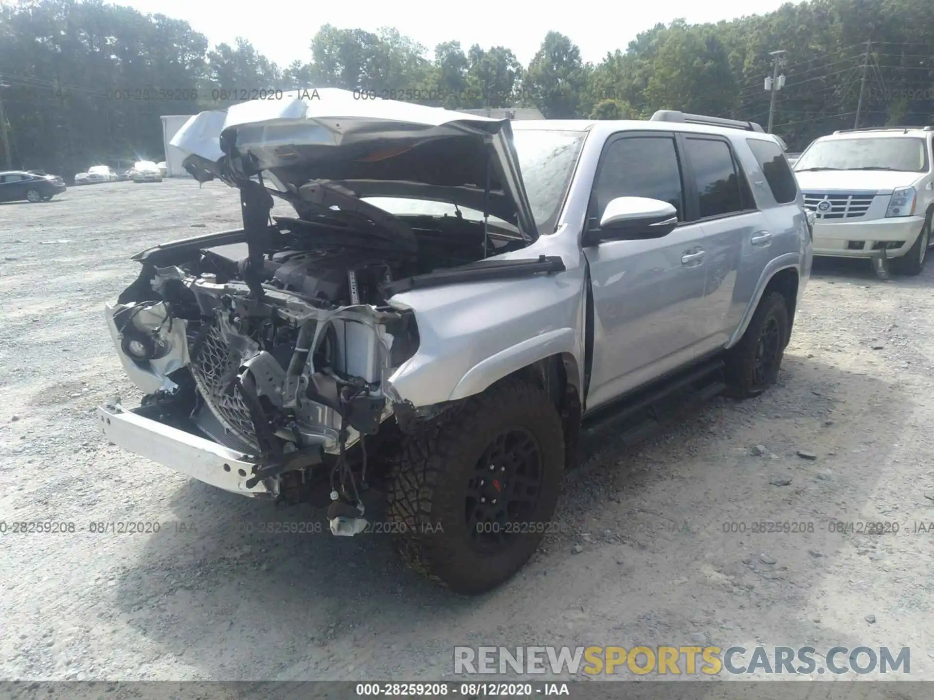 2 Photograph of a damaged car JTEBU5JR3L5738613 TOYOTA 4RUNNER 2020