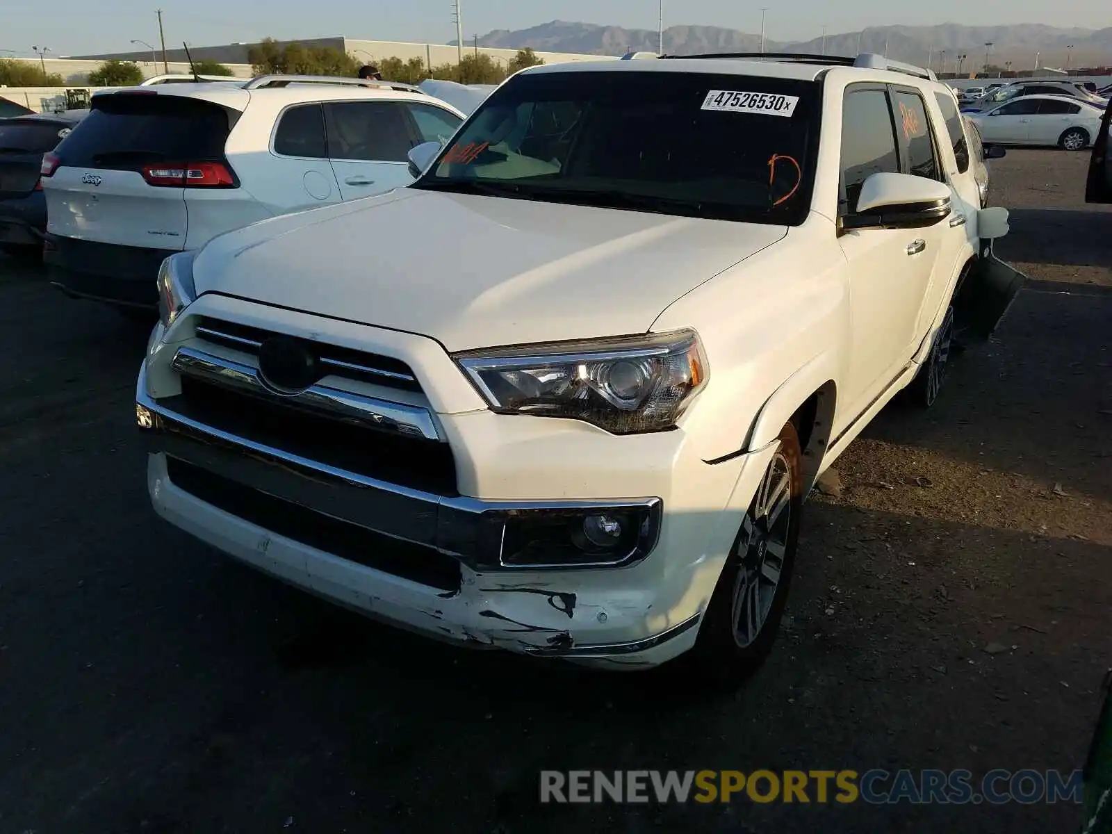 2 Photograph of a damaged car JTEBU5JR3L5739759 TOYOTA 4RUNNER 2020