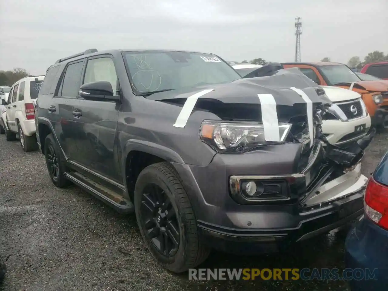 1 Photograph of a damaged car JTEBU5JR3L5740510 TOYOTA 4RUNNER 2020