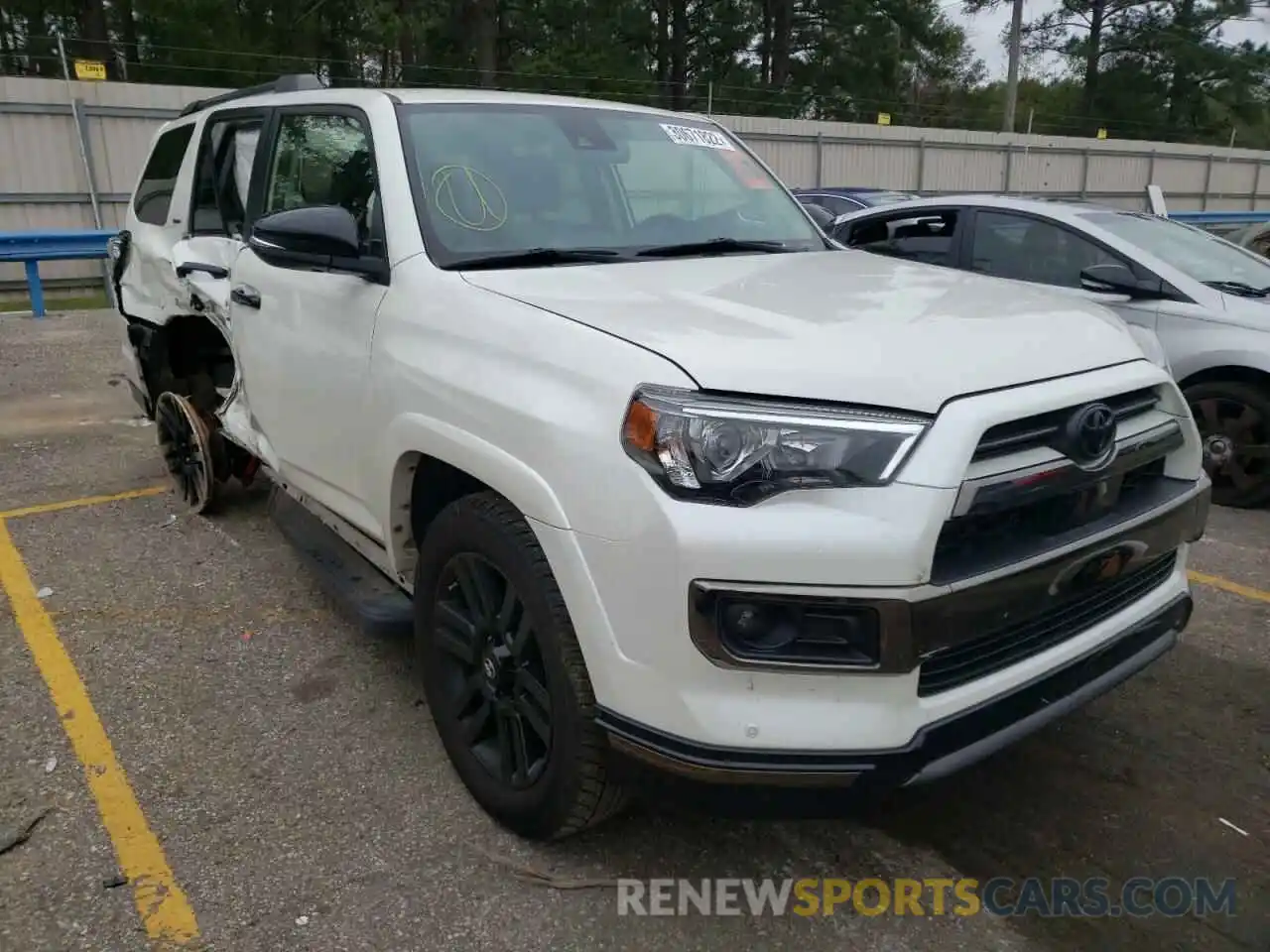 1 Photograph of a damaged car JTEBU5JR3L5743892 TOYOTA 4RUNNER 2020