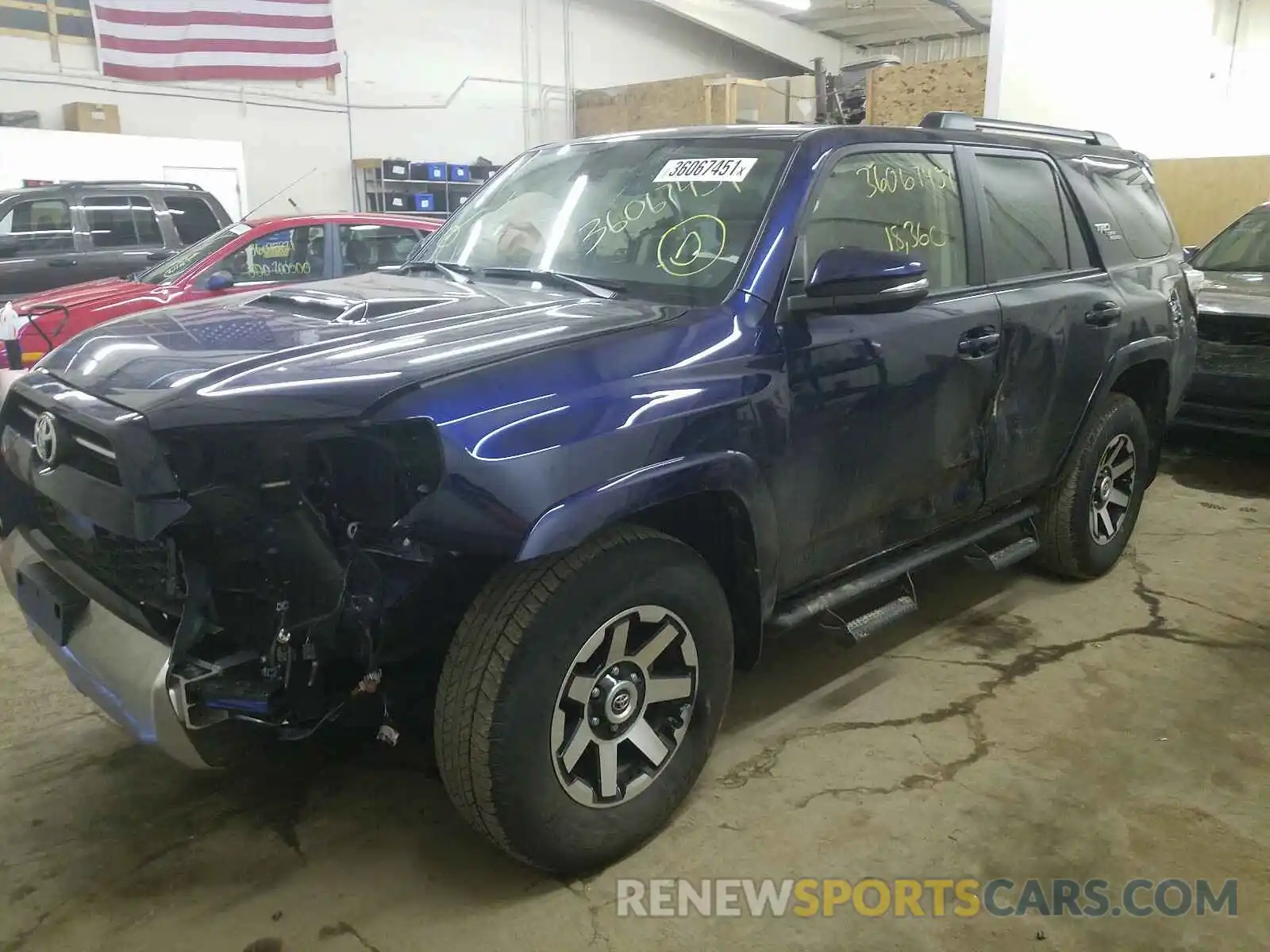 9 Photograph of a damaged car JTEBU5JR3L5744122 TOYOTA 4RUNNER 2020