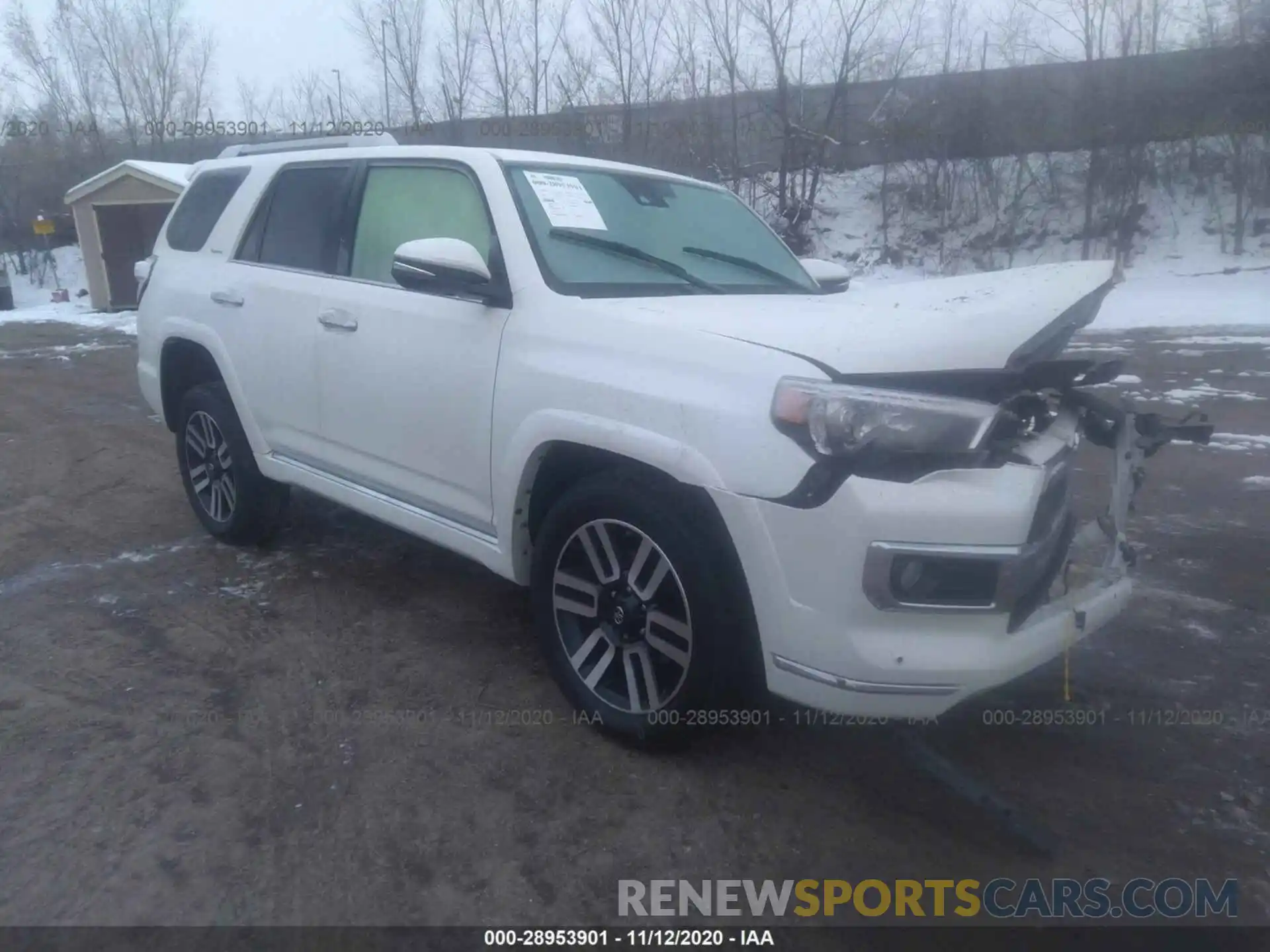 1 Photograph of a damaged car JTEBU5JR3L5751460 TOYOTA 4RUNNER 2020