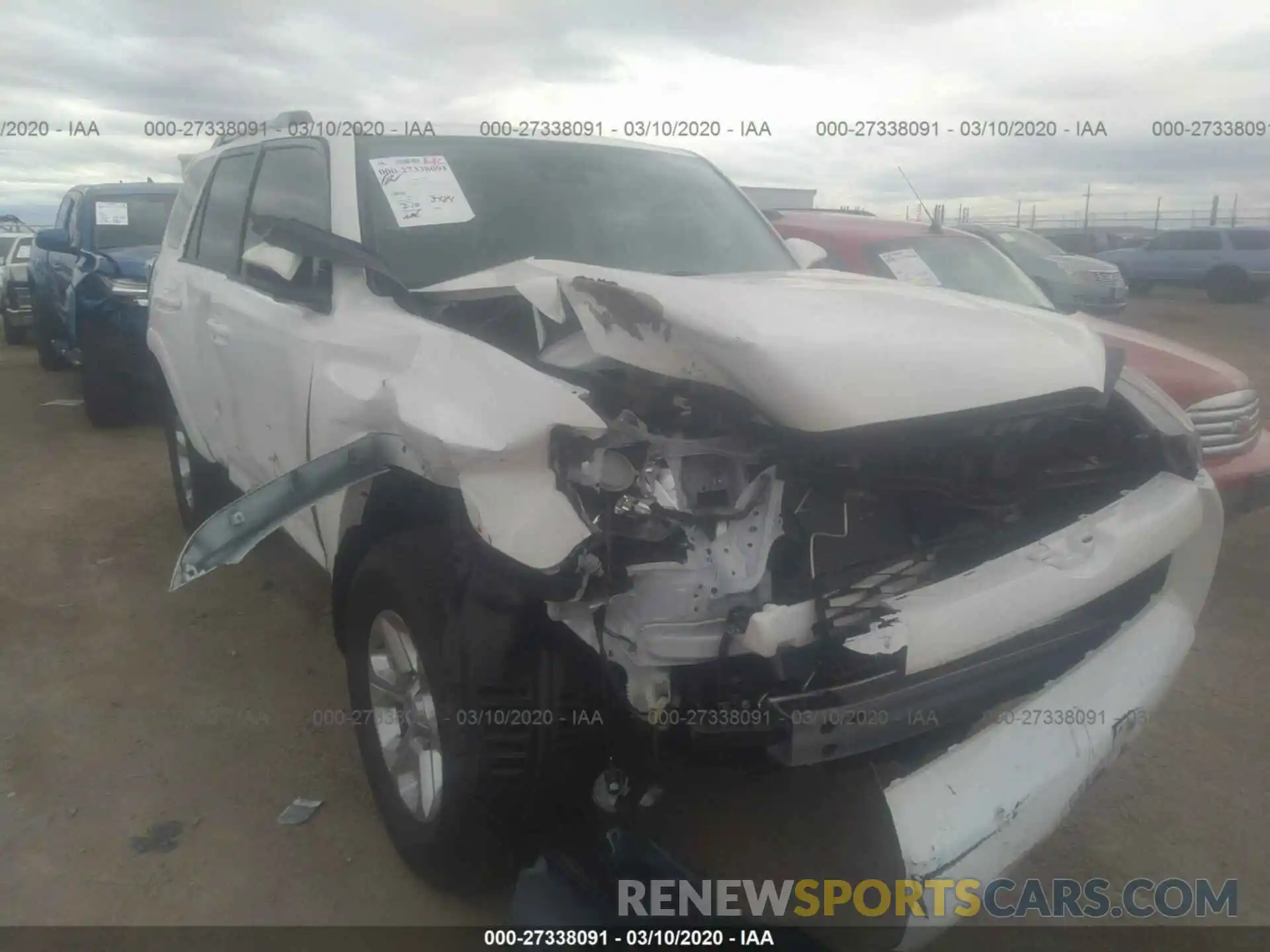 1 Photograph of a damaged car JTEBU5JR3L5766749 TOYOTA 4RUNNER 2020