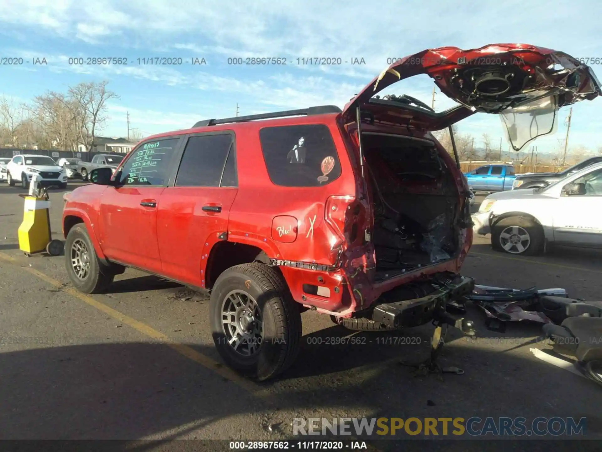 3 Photograph of a damaged car JTEBU5JR3L5789979 TOYOTA 4RUNNER 2020