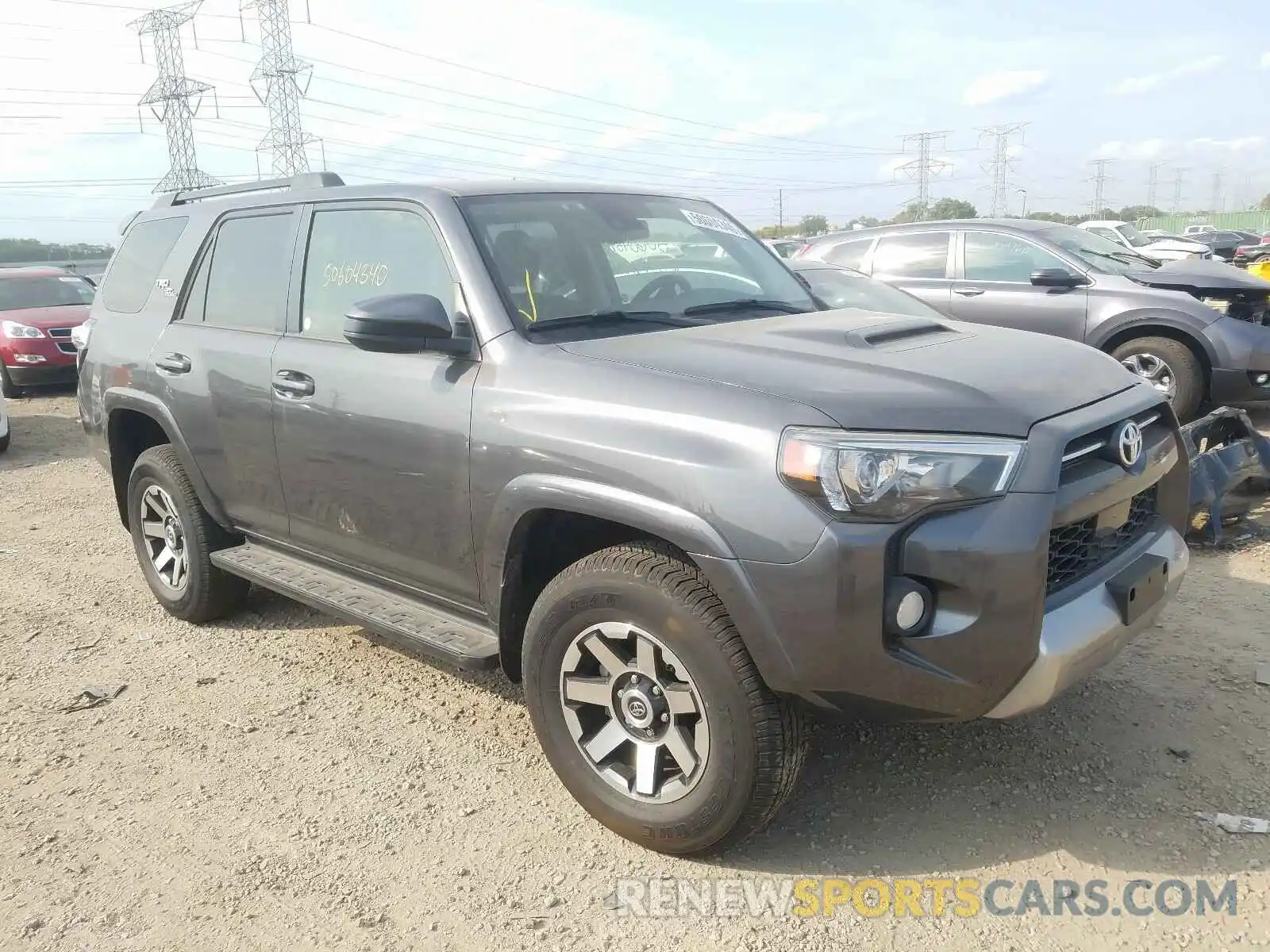 1 Photograph of a damaged car JTEBU5JR3L5792980 TOYOTA 4RUNNER 2020