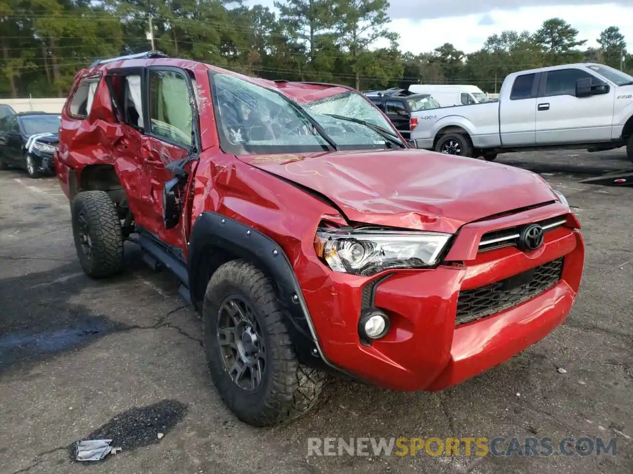 1 Photograph of a damaged car JTEBU5JR3L5796544 TOYOTA 4RUNNER 2020