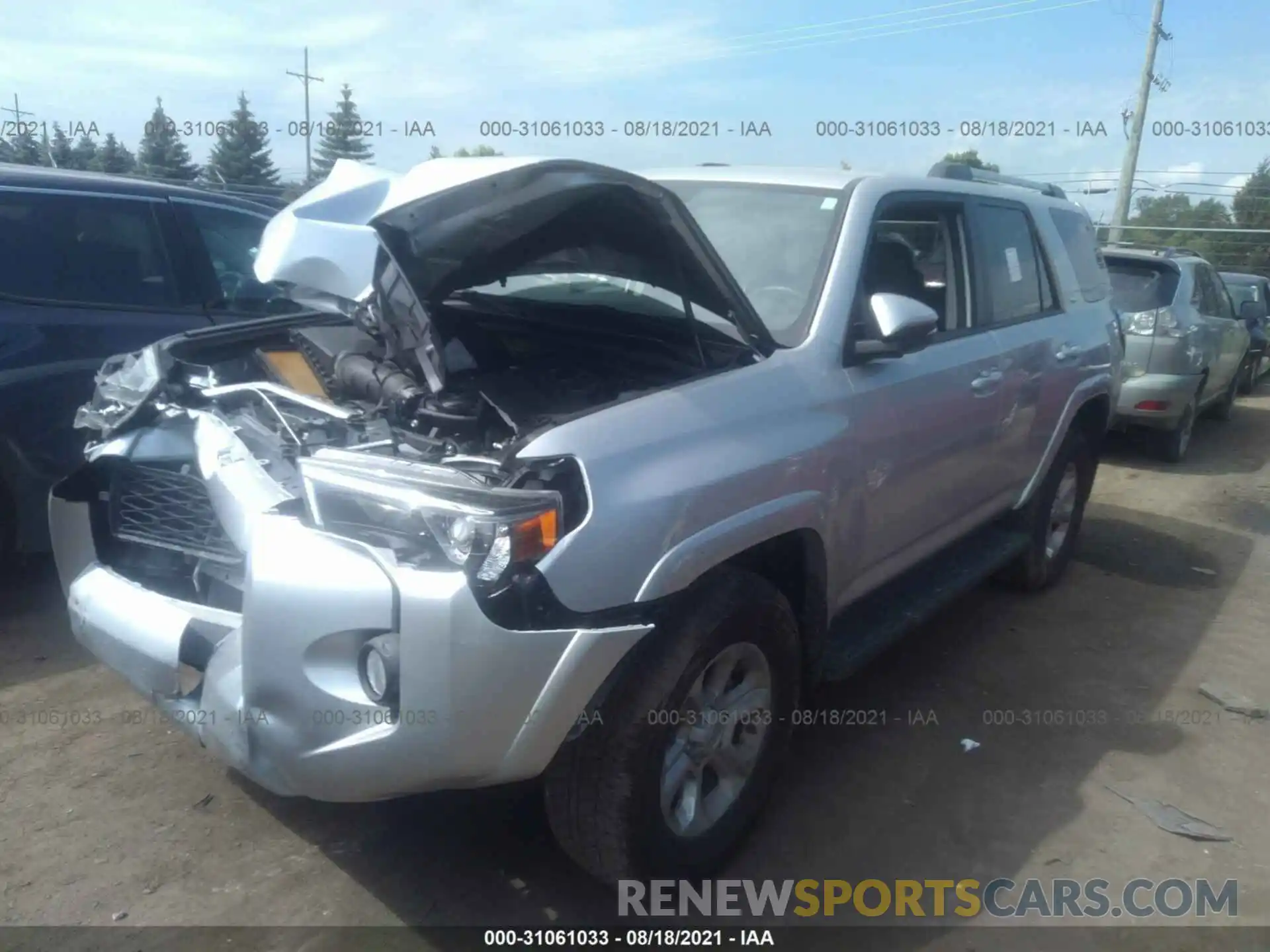 2 Photograph of a damaged car JTEBU5JR3L5797516 TOYOTA 4RUNNER 2020