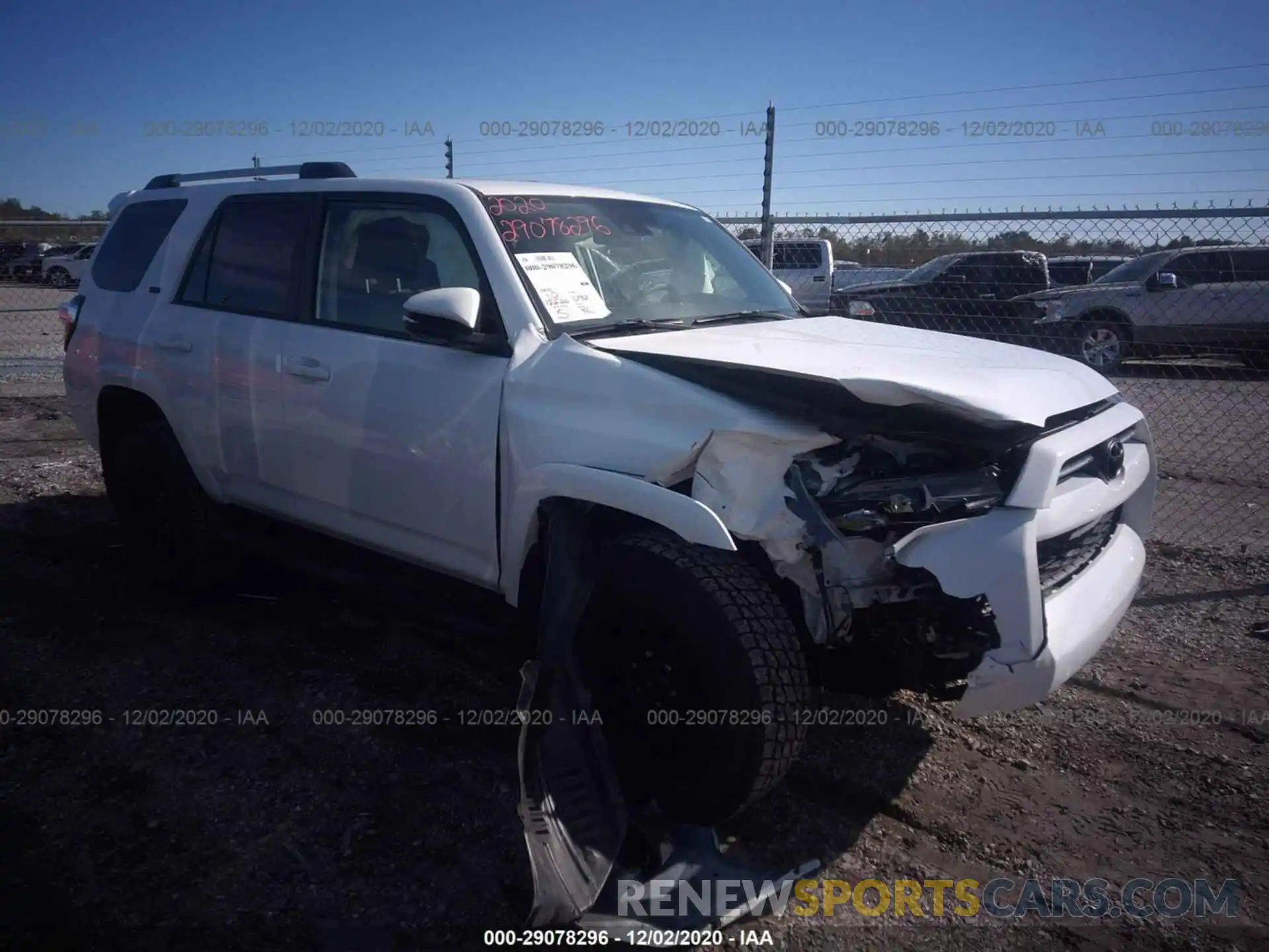 1 Photograph of a damaged car JTEBU5JR3L5801970 TOYOTA 4RUNNER 2020