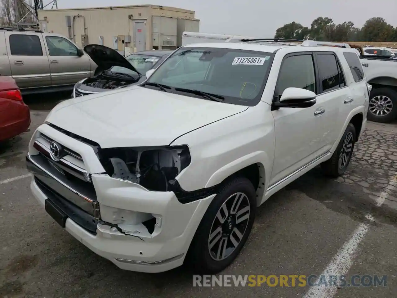 2 Photograph of a damaged car JTEBU5JR3L5814377 TOYOTA 4RUNNER 2020