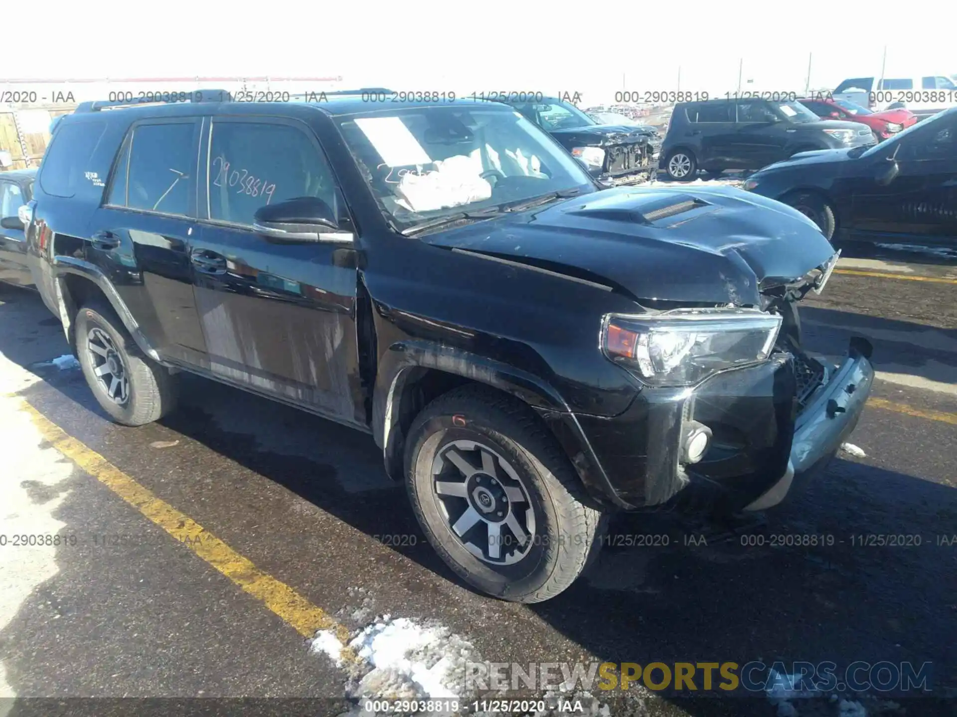 1 Photograph of a damaged car JTEBU5JR3L5822219 TOYOTA 4RUNNER 2020