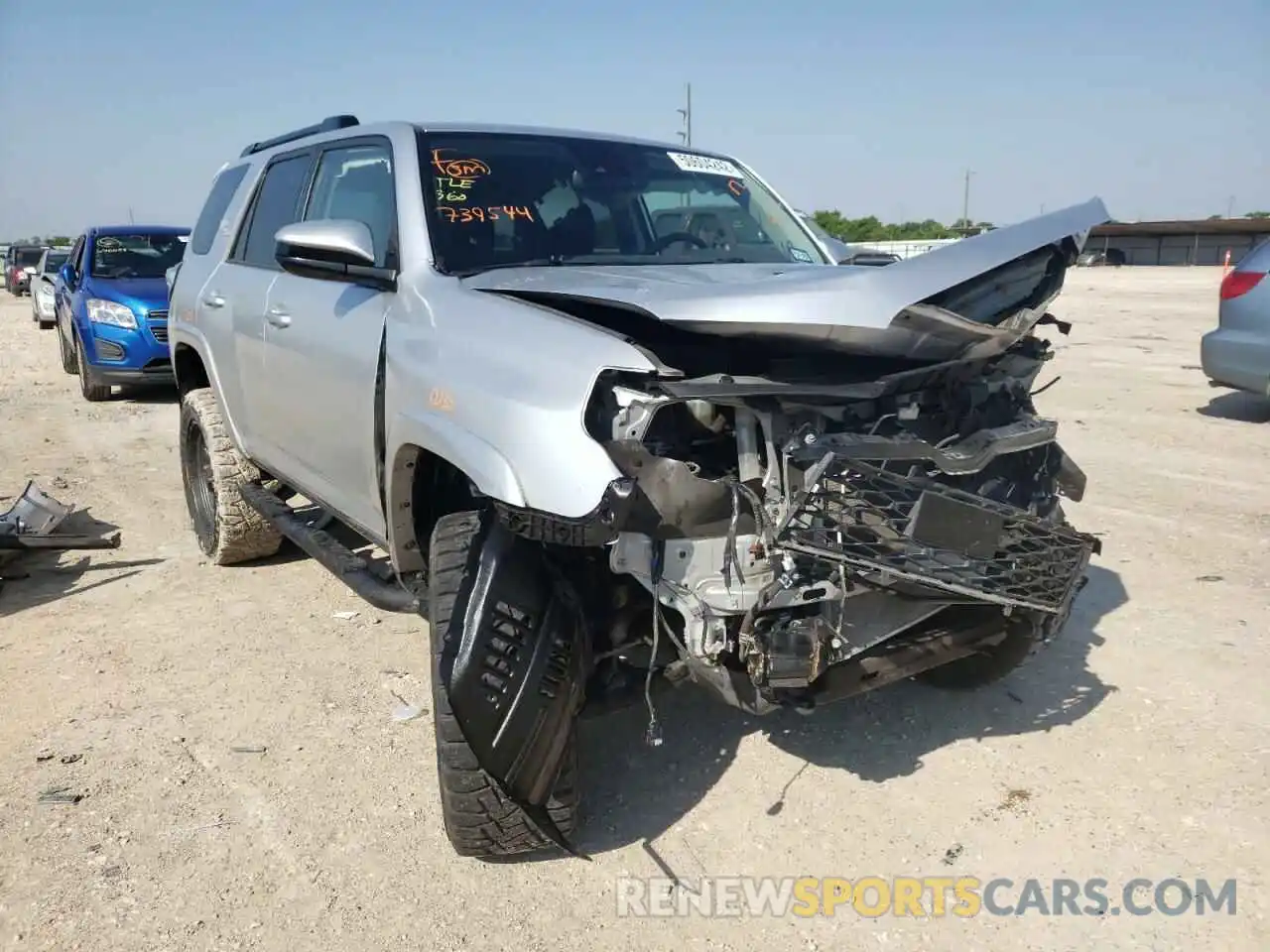 1 Photograph of a damaged car JTEBU5JR4L5739544 TOYOTA 4RUNNER 2020