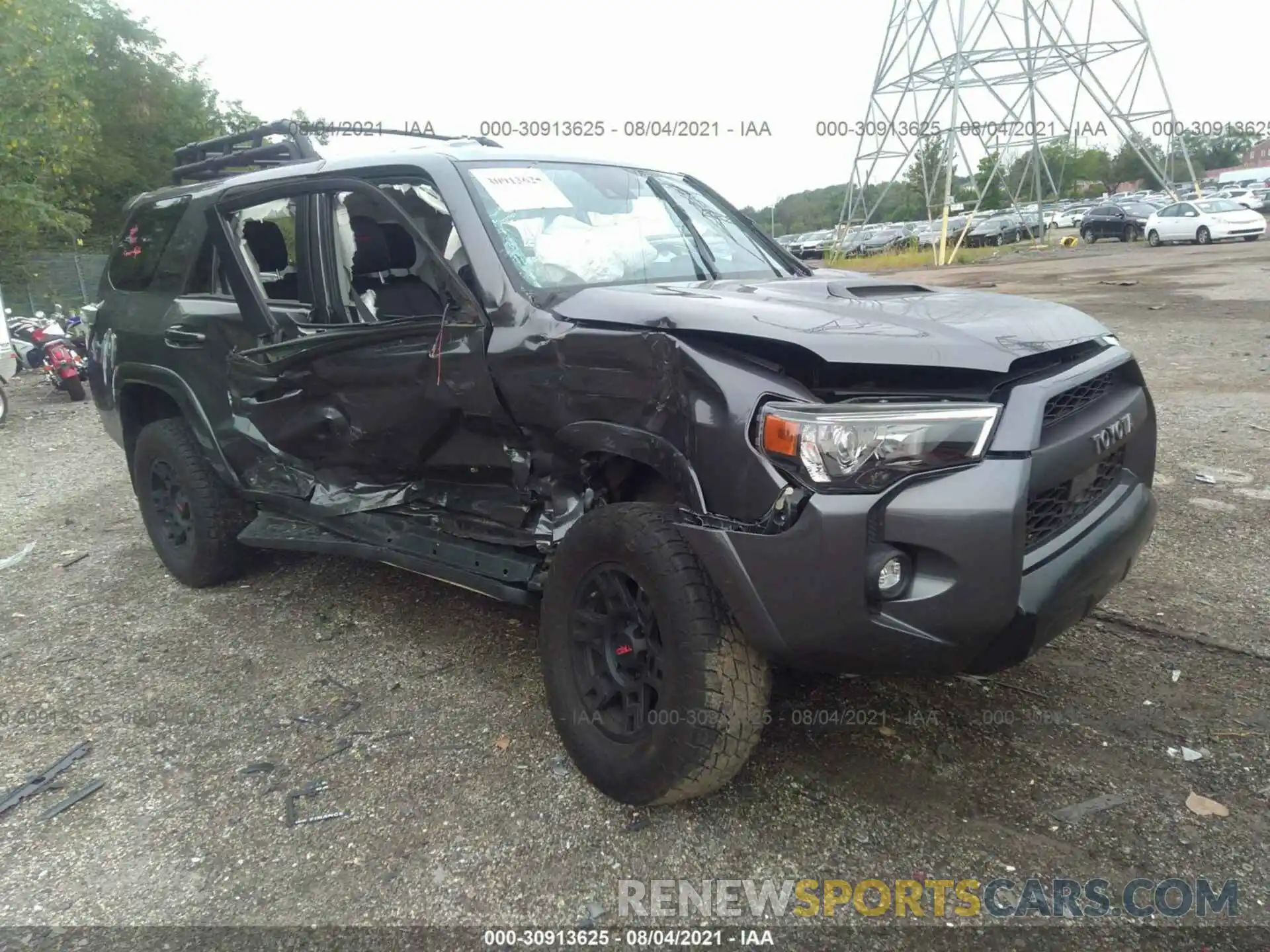 1 Photograph of a damaged car JTEBU5JR4L5744209 TOYOTA 4RUNNER 2020