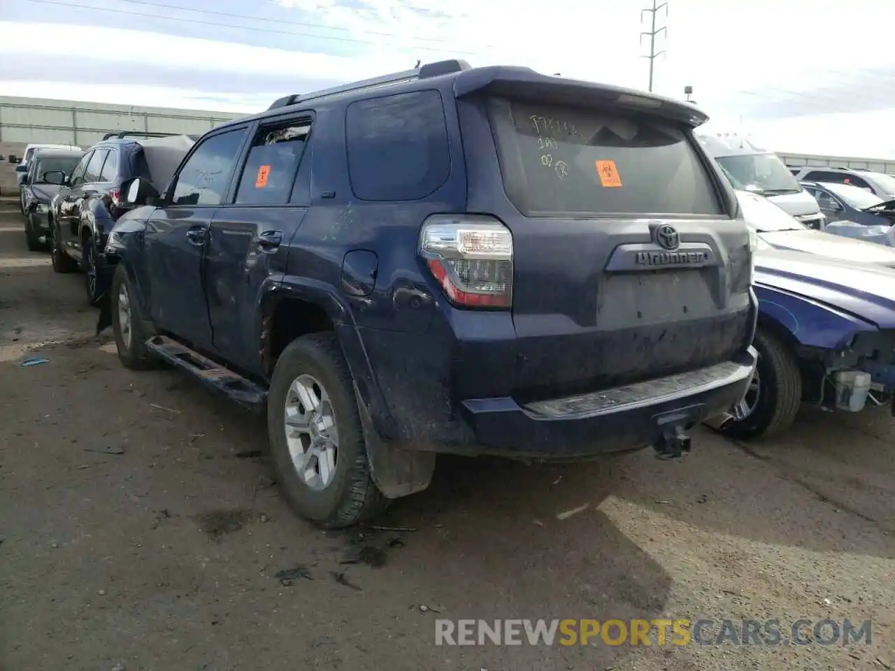 3 Photograph of a damaged car JTEBU5JR4L5744453 TOYOTA 4RUNNER 2020