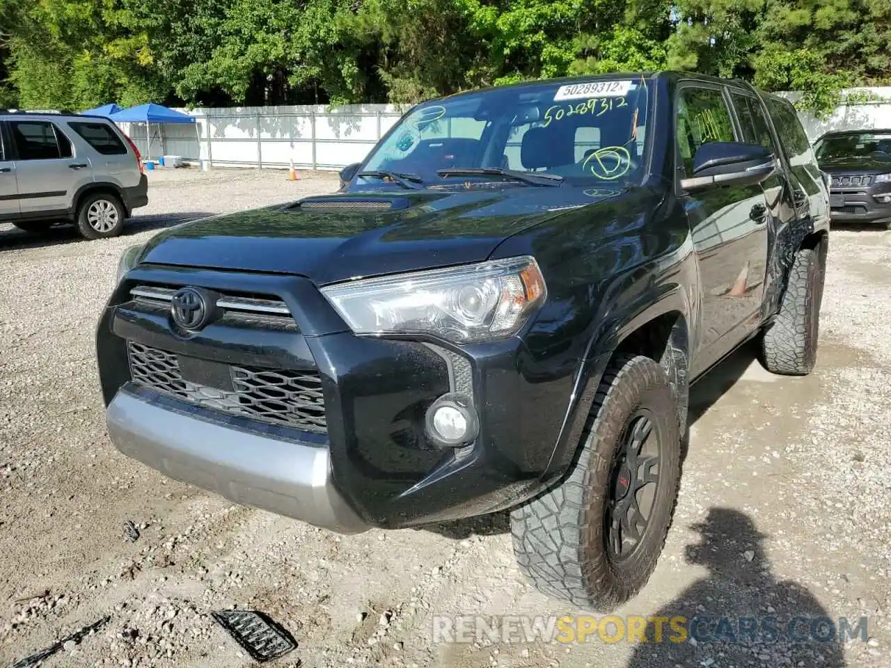 2 Photograph of a damaged car JTEBU5JR4L5751015 TOYOTA 4RUNNER 2020