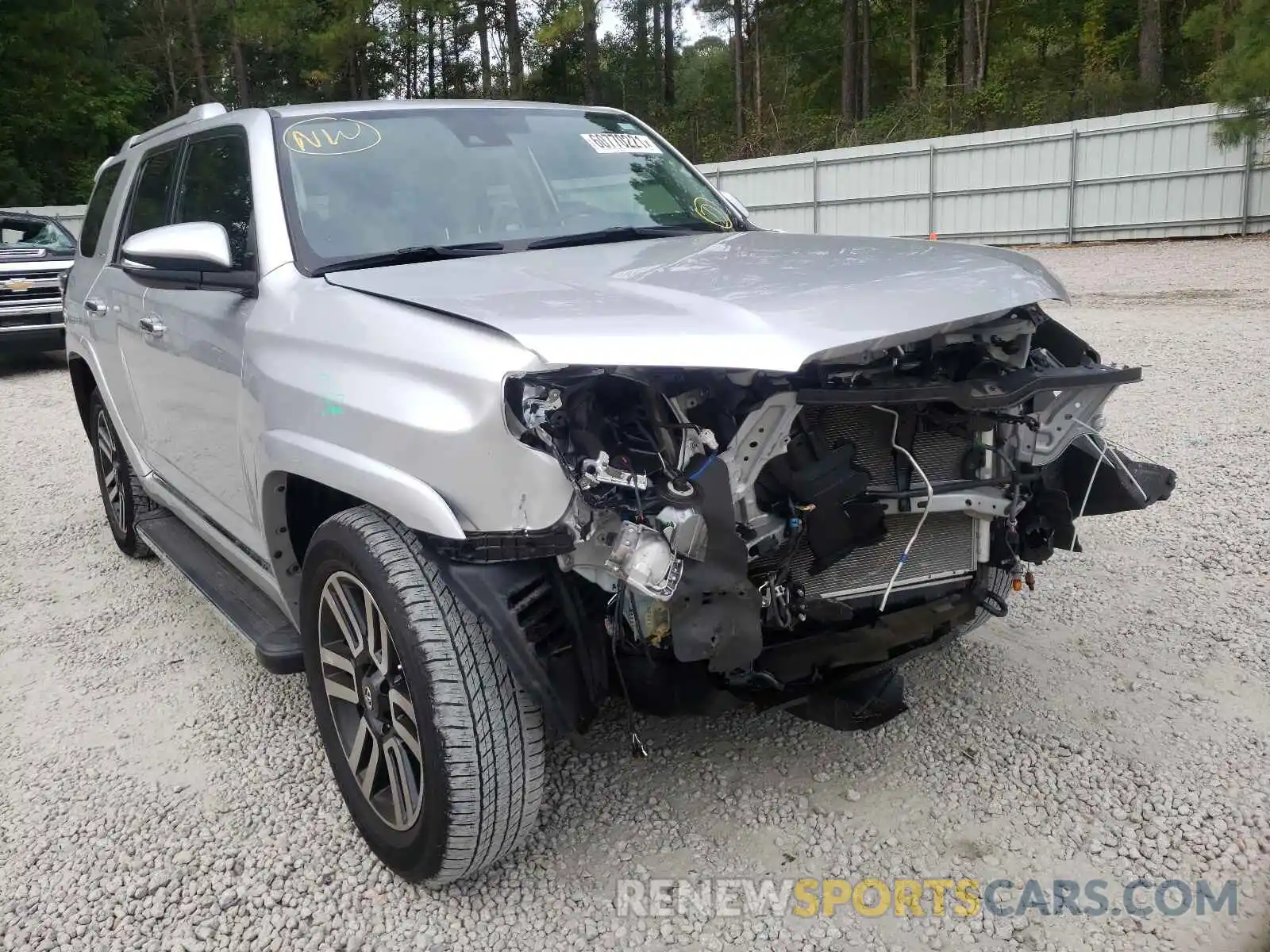 1 Photograph of a damaged car JTEBU5JR4L5753976 TOYOTA 4RUNNER 2020