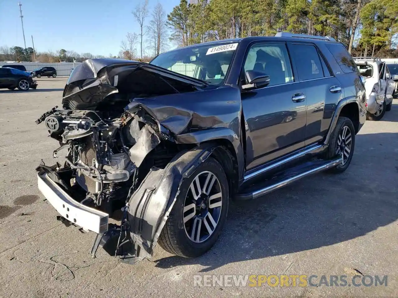 1 Photograph of a damaged car JTEBU5JR4L5756022 TOYOTA 4RUNNER 2020