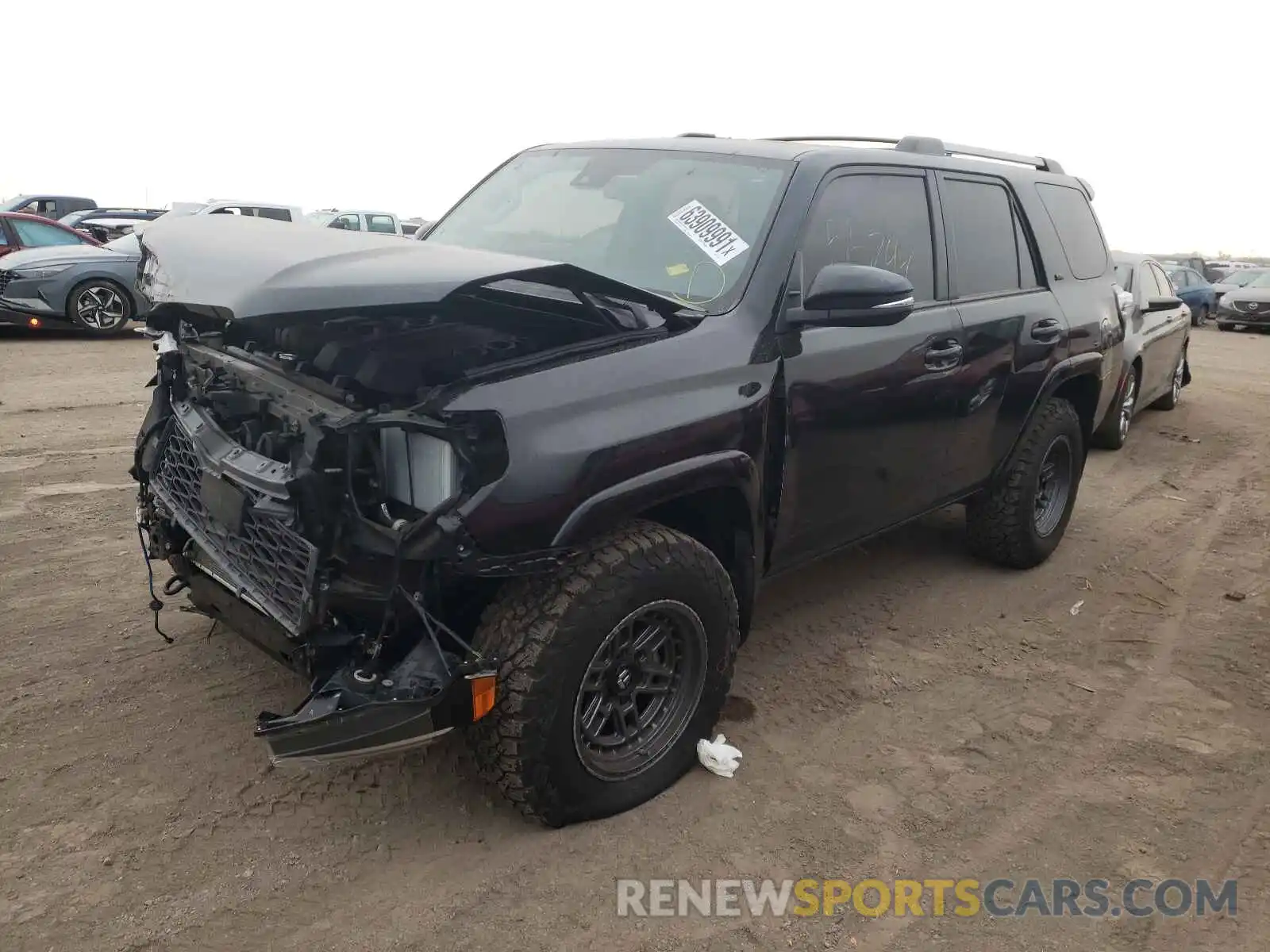 2 Photograph of a damaged car JTEBU5JR4L5757879 TOYOTA 4RUNNER 2020