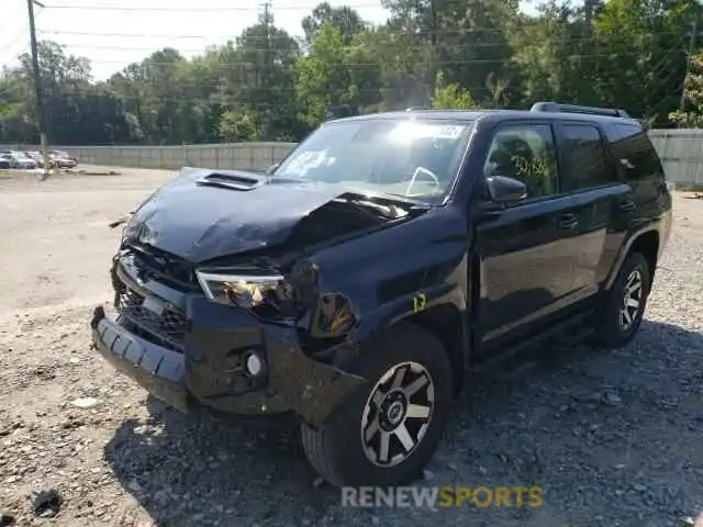 2 Photograph of a damaged car JTEBU5JR4L5766307 TOYOTA 4RUNNER 2020