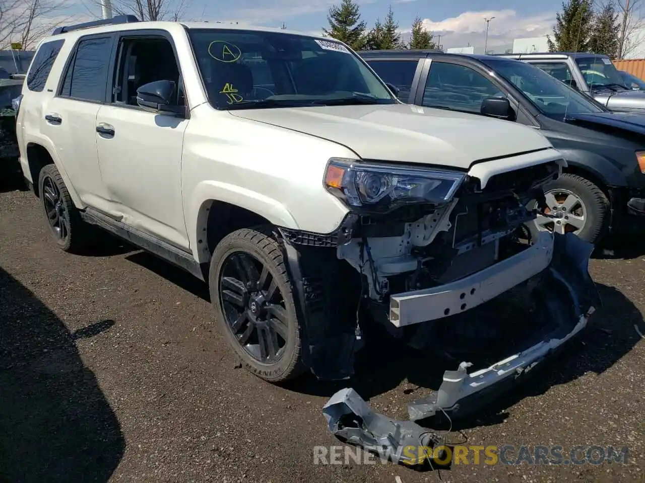 1 Photograph of a damaged car JTEBU5JR4L5769336 TOYOTA 4RUNNER 2020