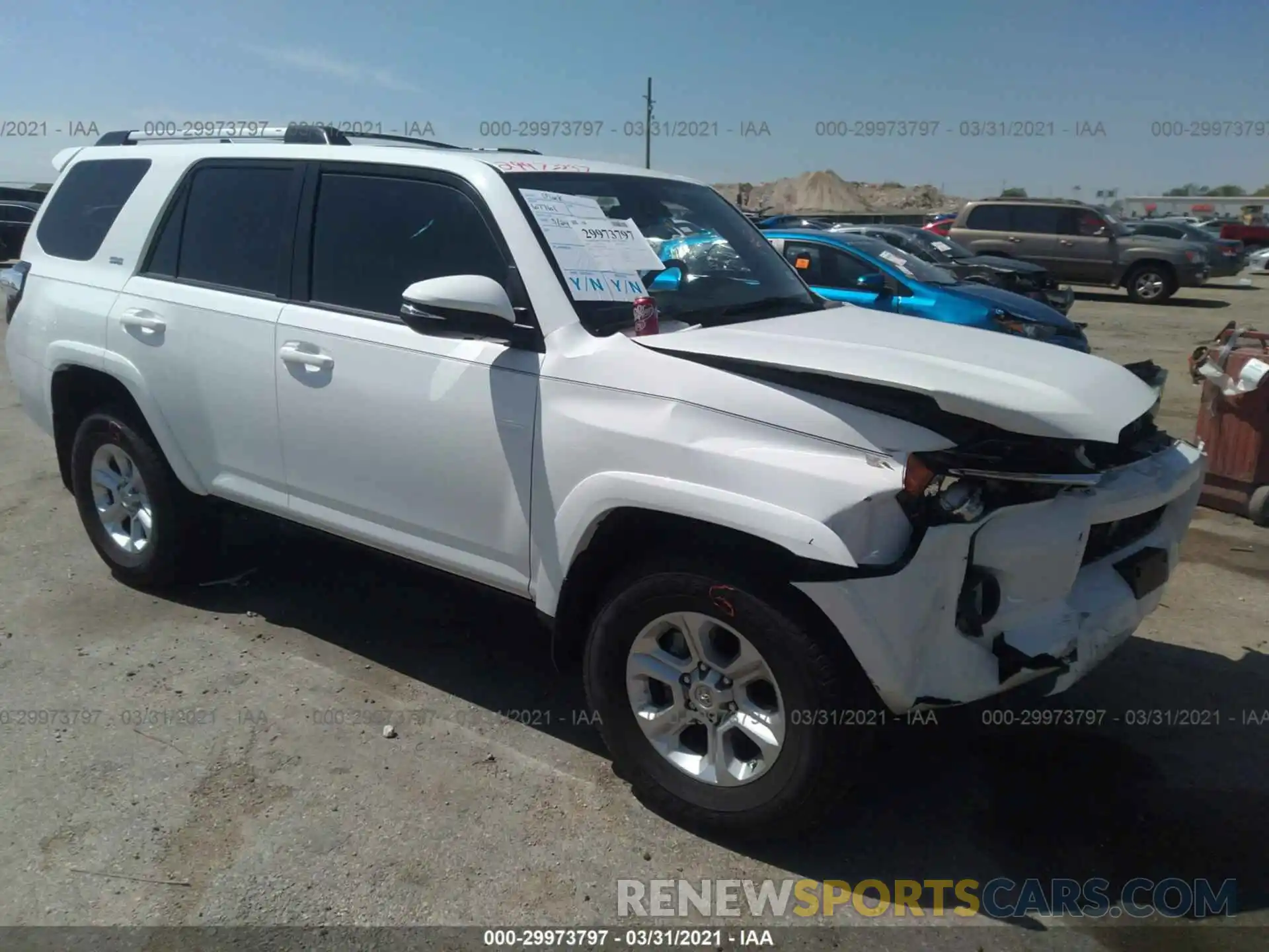 1 Photograph of a damaged car JTEBU5JR4L5769353 TOYOTA 4RUNNER 2020