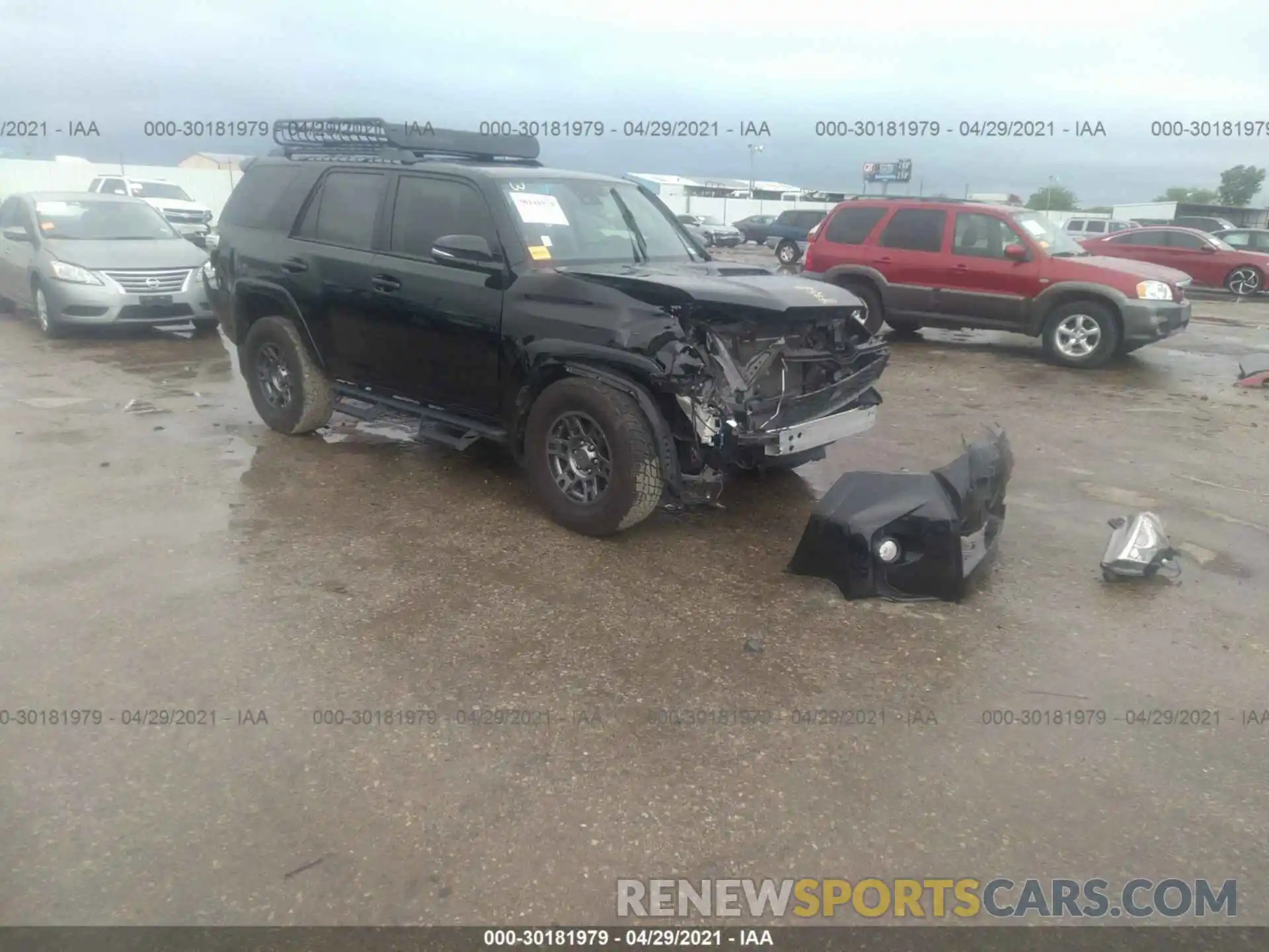 1 Photograph of a damaged car JTEBU5JR4L5787433 TOYOTA 4RUNNER 2020