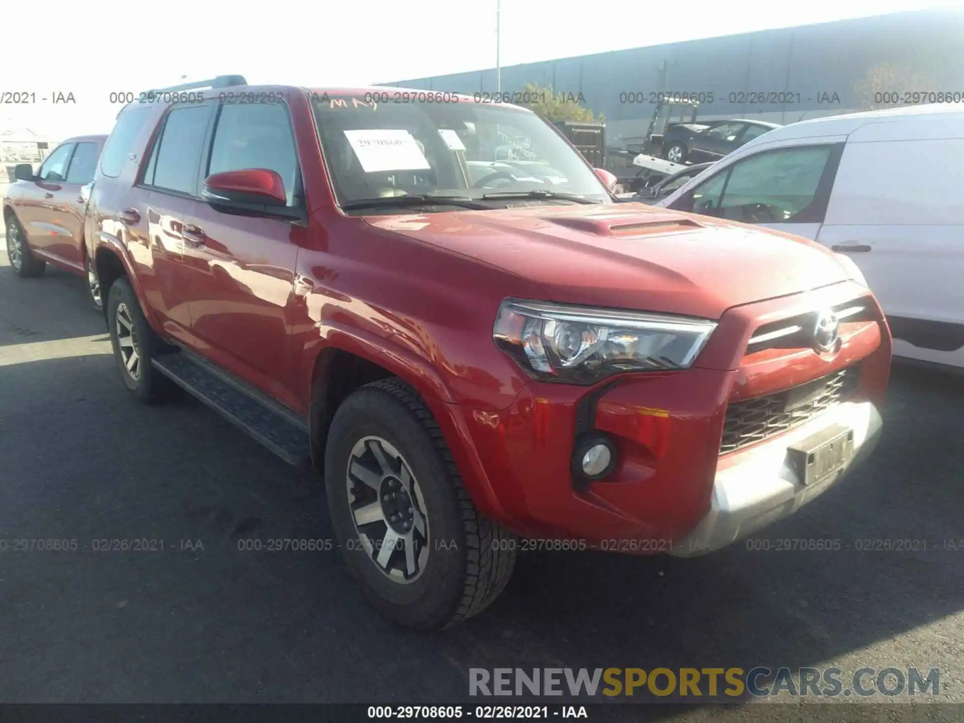 1 Photograph of a damaged car JTEBU5JR4L5788579 TOYOTA 4RUNNER 2020