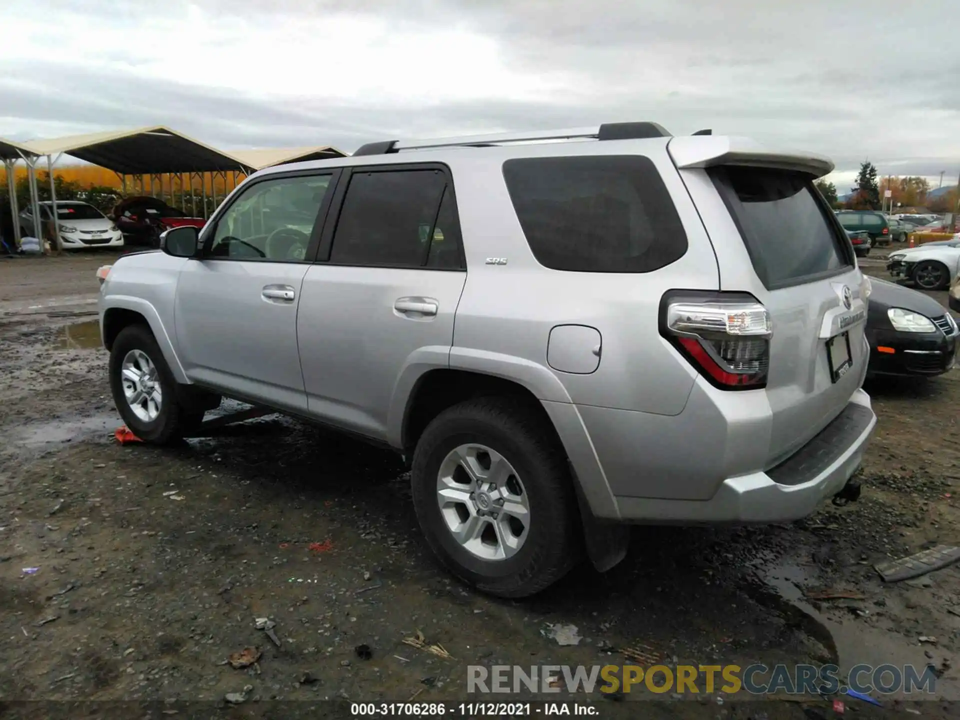 3 Photograph of a damaged car JTEBU5JR4L5790820 TOYOTA 4RUNNER 2020