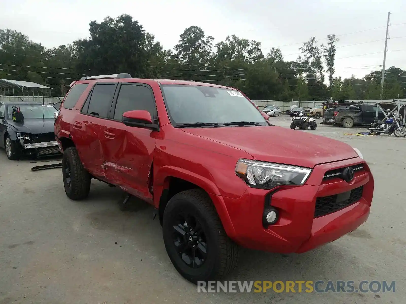 1 Photograph of a damaged car JTEBU5JR4L5797993 TOYOTA 4RUNNER 2020