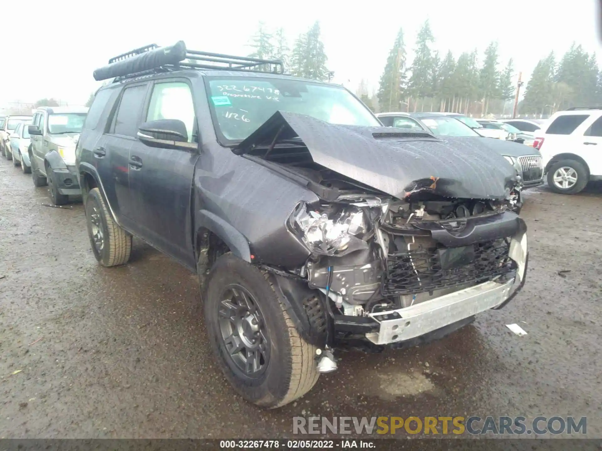 1 Photograph of a damaged car JTEBU5JR4L5802058 TOYOTA 4RUNNER 2020