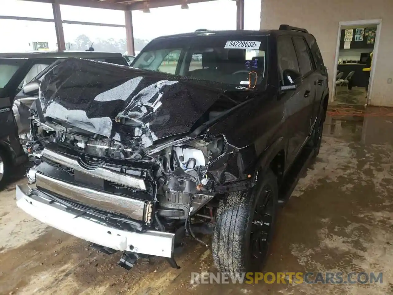 2 Photograph of a damaged car JTEBU5JR4L5816414 TOYOTA 4RUNNER 2020