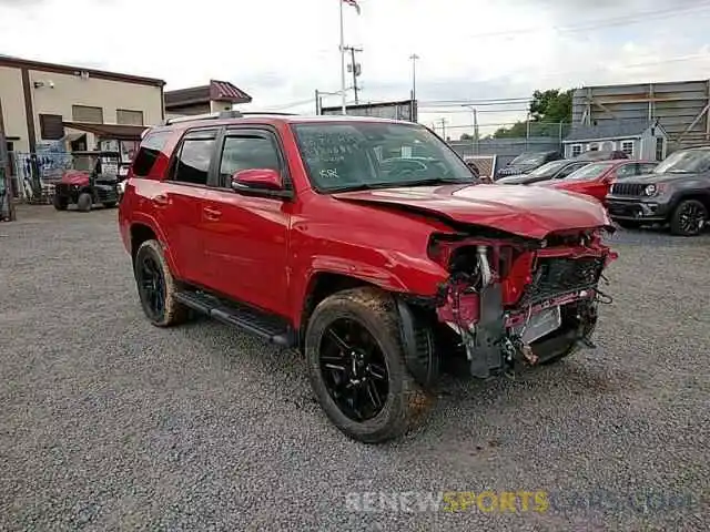 1 Photograph of a damaged car JTEBU5JR4L5834055 TOYOTA 4RUNNER 2020