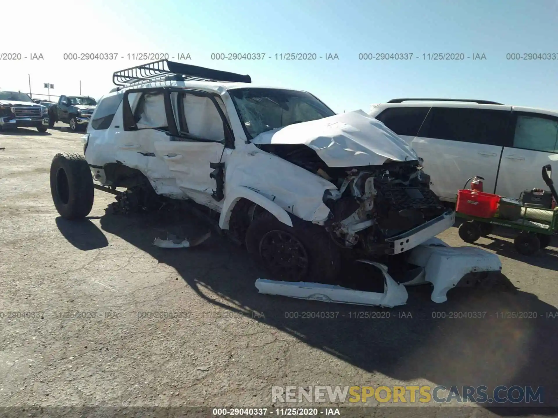 1 Photograph of a damaged car JTEBU5JR4L5836985 TOYOTA 4RUNNER 2020