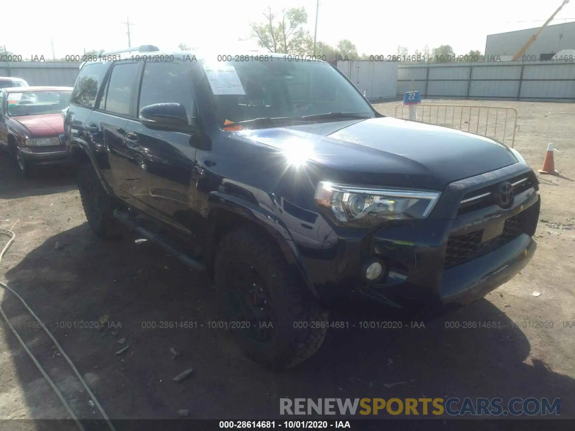 1 Photograph of a damaged car JTEBU5JR5L5744543 TOYOTA 4RUNNER 2020