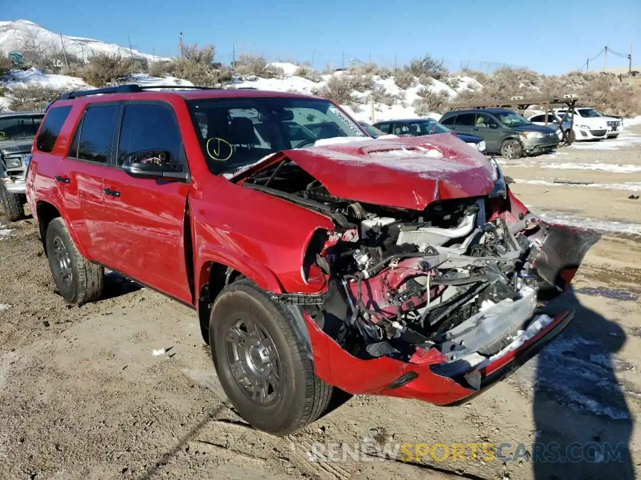 1 Photograph of a damaged car JTEBU5JR5L5768275 TOYOTA 4RUNNER 2020