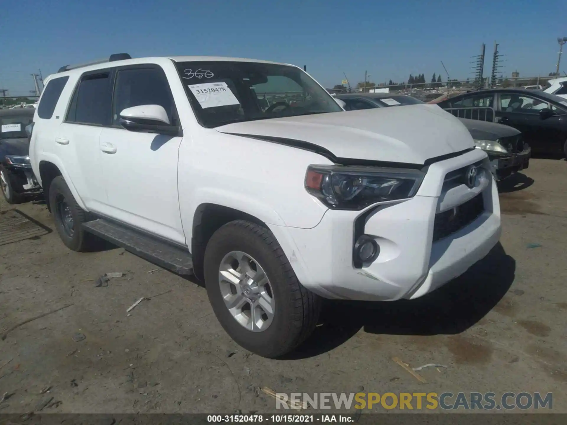 1 Photograph of a damaged car JTEBU5JR5L5774030 TOYOTA 4RUNNER 2020