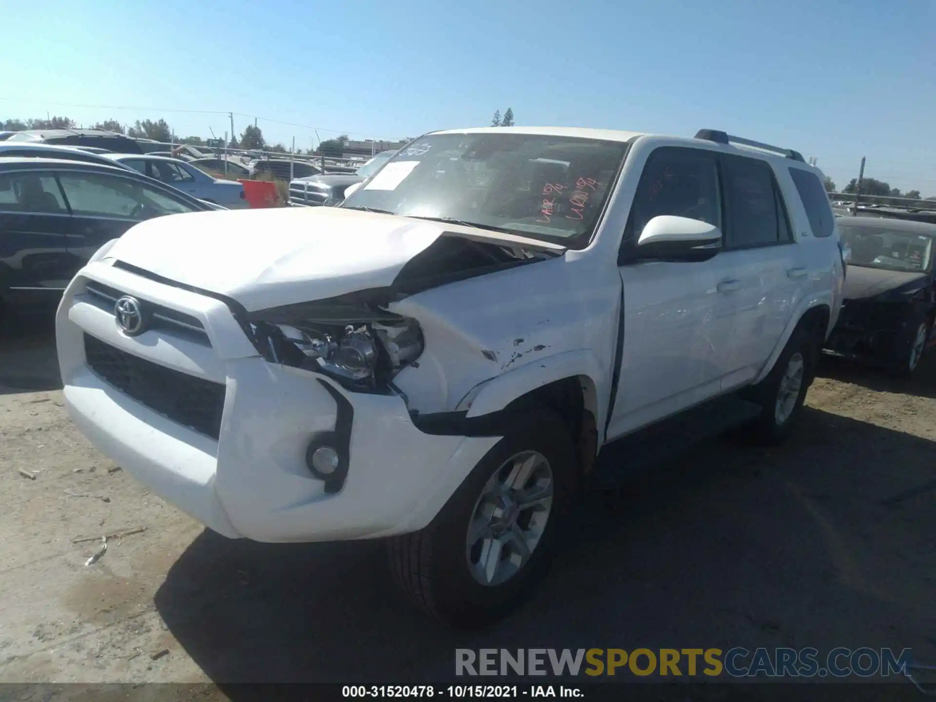 2 Photograph of a damaged car JTEBU5JR5L5774030 TOYOTA 4RUNNER 2020