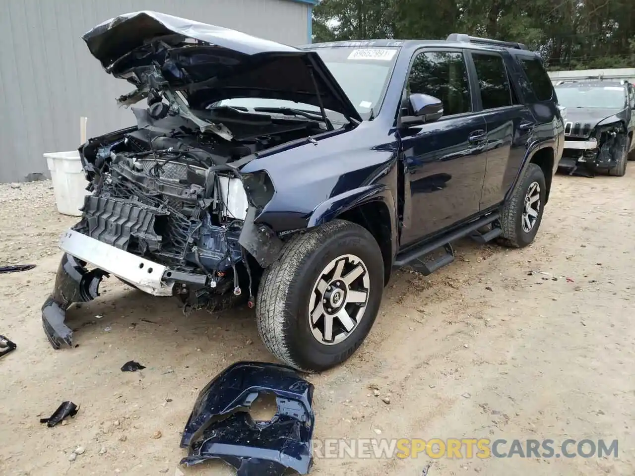 2 Photograph of a damaged car JTEBU5JR5L5784055 TOYOTA 4RUNNER 2020