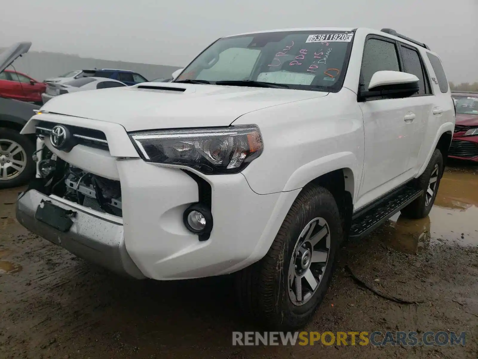 2 Photograph of a damaged car JTEBU5JR5L5794276 TOYOTA 4RUNNER 2020