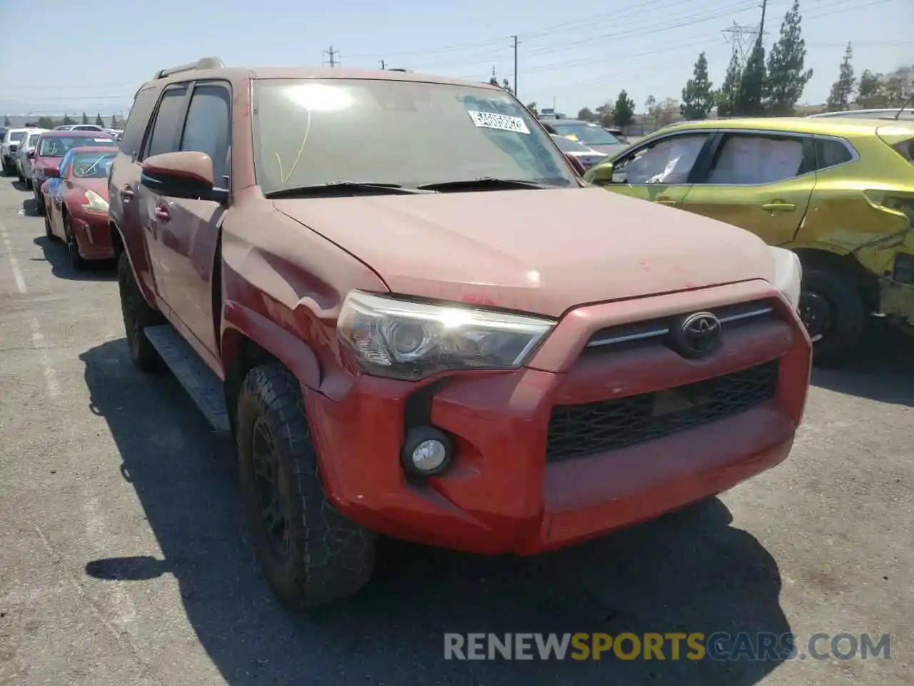 1 Photograph of a damaged car JTEBU5JR5L5799073 TOYOTA 4RUNNER 2020