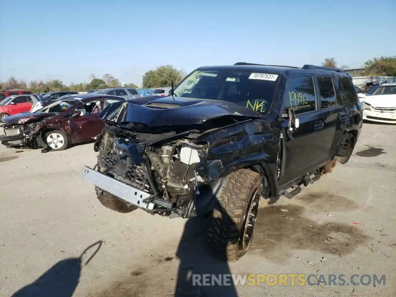 2 Photograph of a damaged car JTEBU5JR5L5805180 TOYOTA 4RUNNER 2020