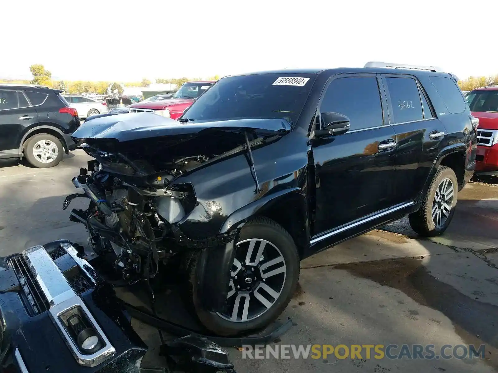 2 Photograph of a damaged car JTEBU5JR5L5807091 TOYOTA 4RUNNER 2020