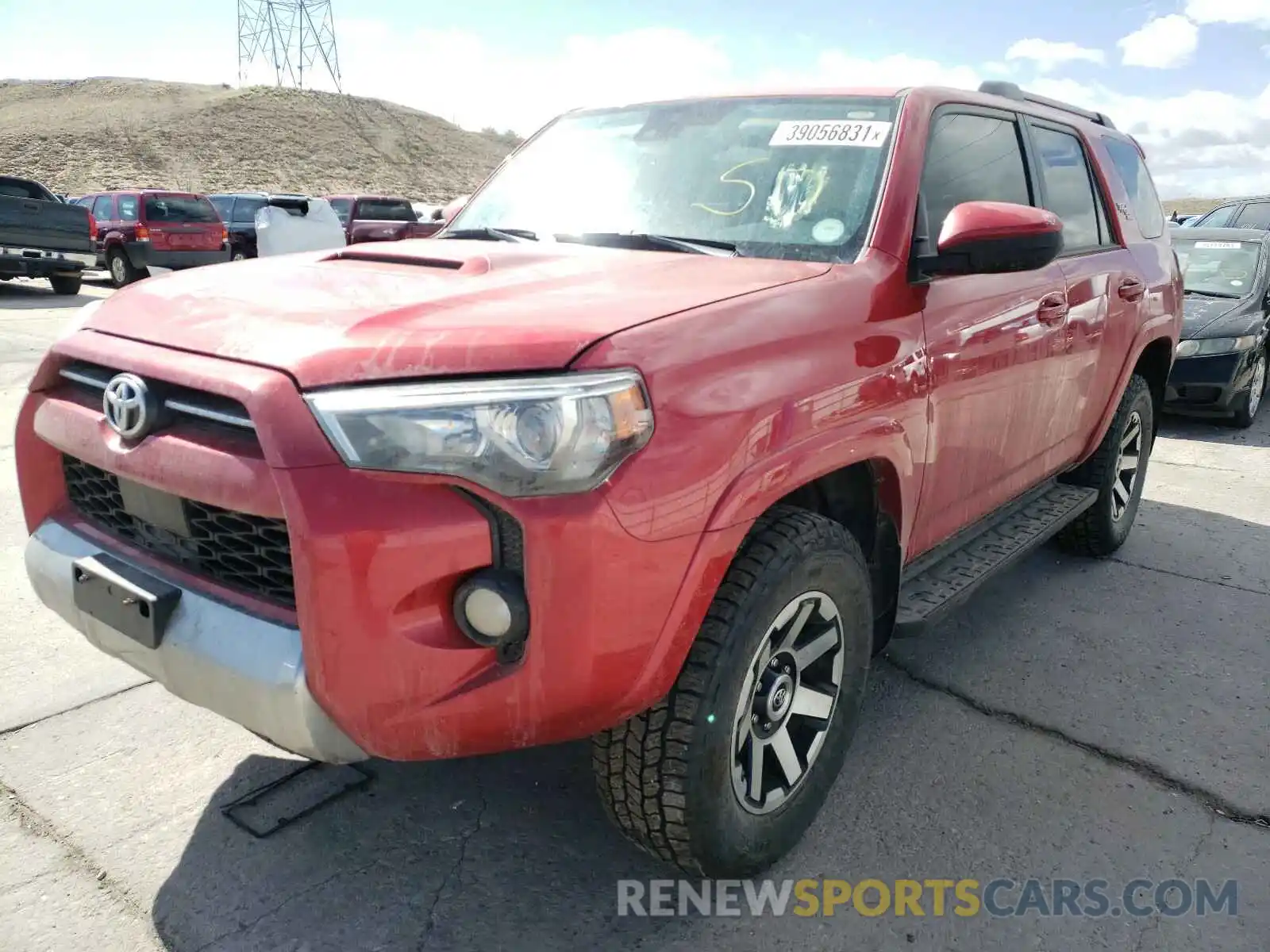 2 Photograph of a damaged car JTEBU5JR5L5814333 TOYOTA 4RUNNER 2020